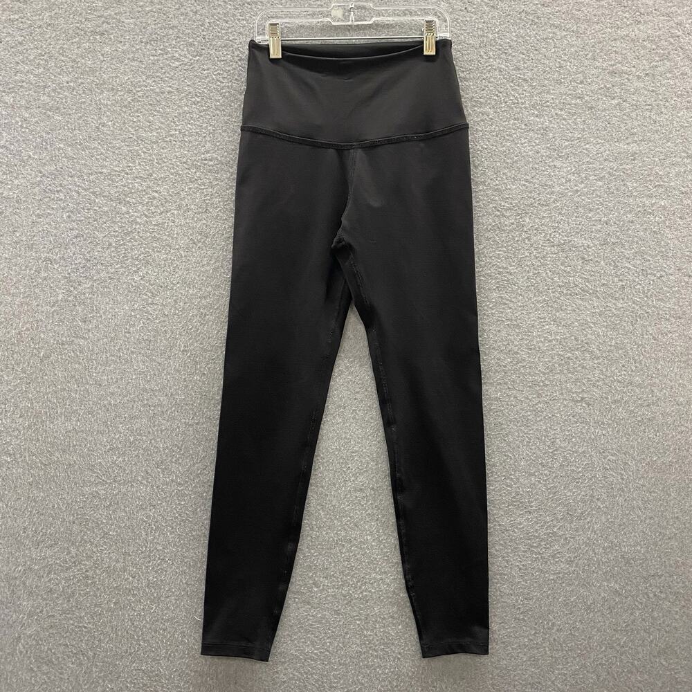 Beyond Yoga FC3243 Leatherette High Waist Midi Leggings Black Foil Small S